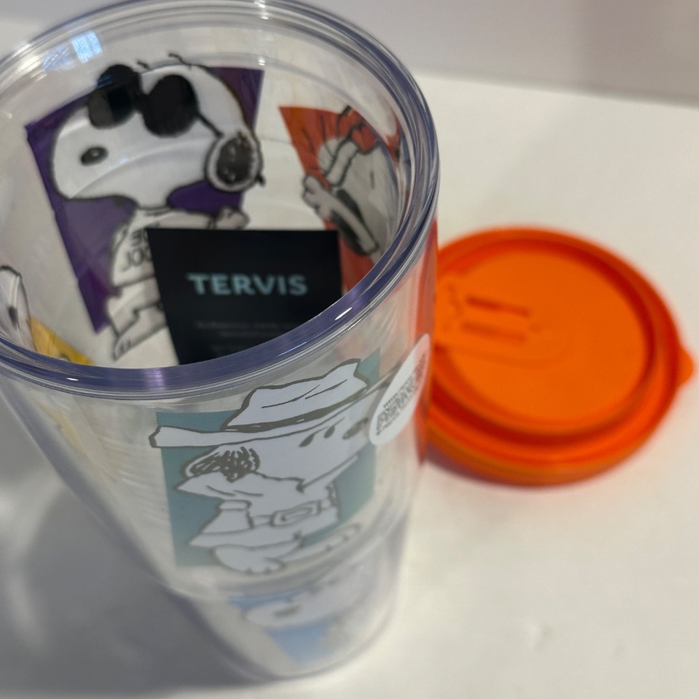Tervis Peanuts Snoopy/Joe Cool Double Walled 24oz Tumbler W/LID NEW - Picture 10 of 11